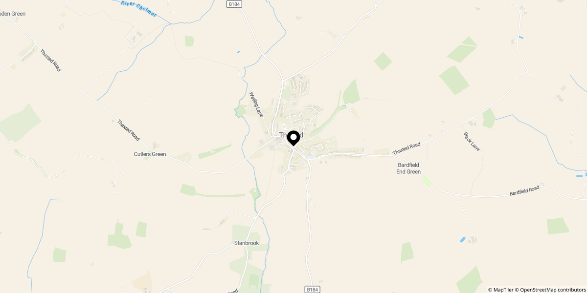 Approximate location of Orange Street, Thaxted, Dunmow, CM6 2LQ